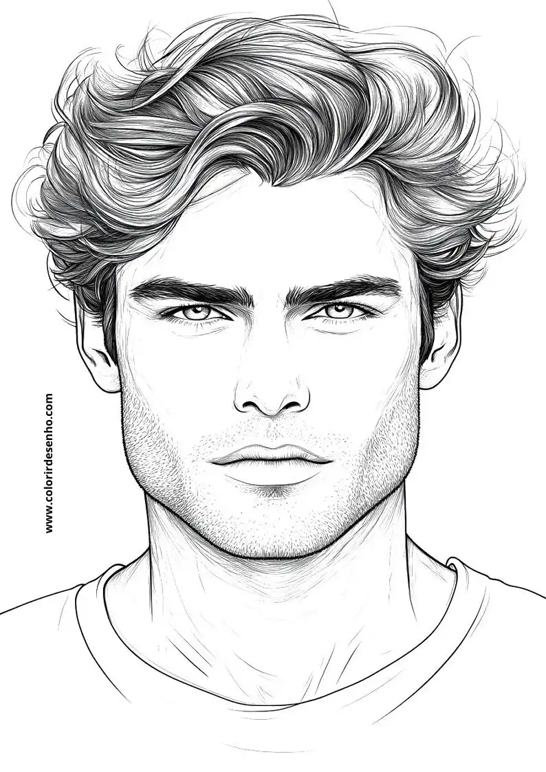Man's Face Coloring Pages (258+ Free Printables) 123 Mans Face 22457