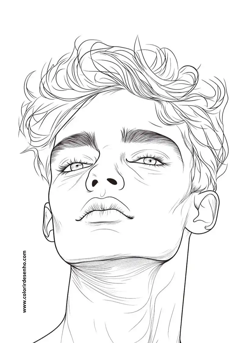 Man's Face Coloring Pages (258+ Free Printables) 124 Mans Face 22458