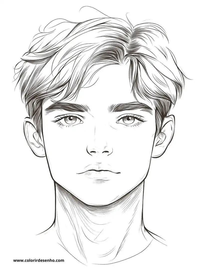 Man's Face Coloring Pages (258+ Free Printables) 141 Mans Face 22475