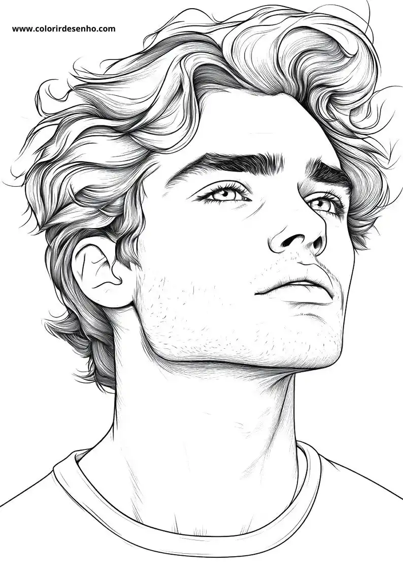 Man's Face Coloring Pages (258+ Free Printables) 153 Mans Face 22487