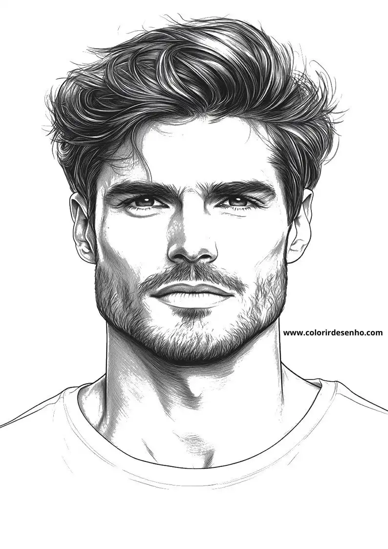 Man's Face Coloring Pages (258+ Free Printables) 154 Mans Face 22488