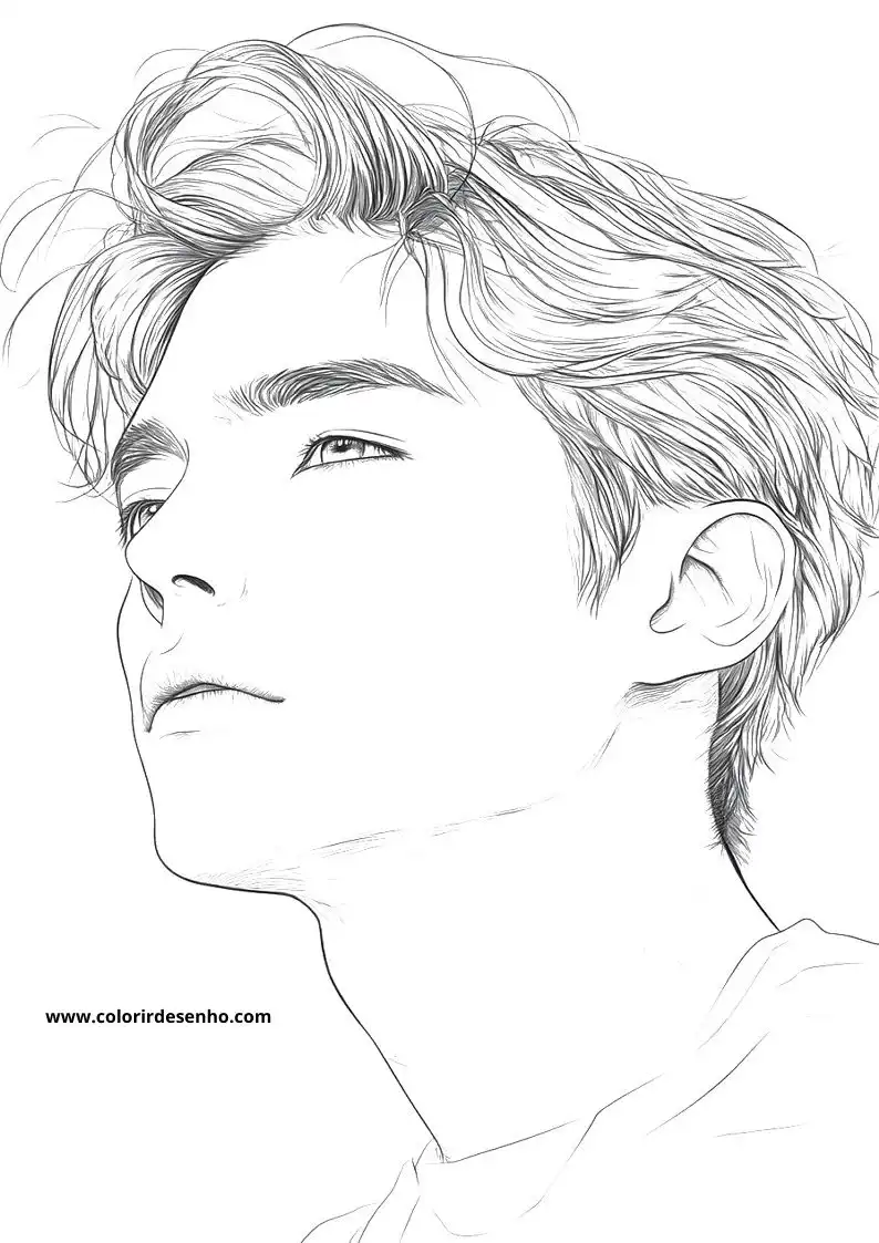 Man's Face Coloring Pages (258+ Free Printables) 184 Mans Face 22518