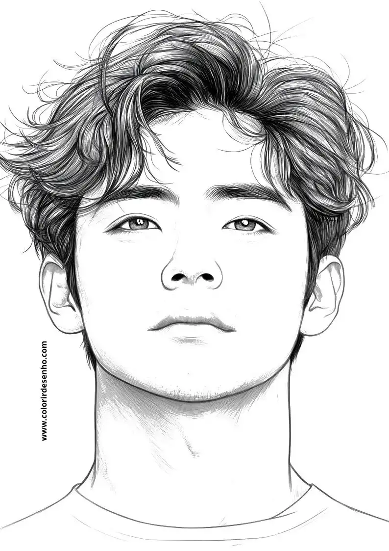 Man's Face Coloring Pages (258+ Free Printables) 185 Mans Face 22519