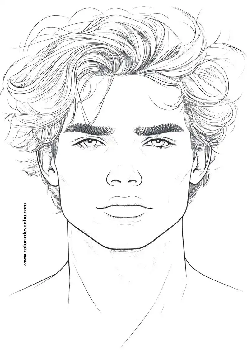 Man's Face Coloring Pages (258+ Free Printables) 192 Mans Face 22526