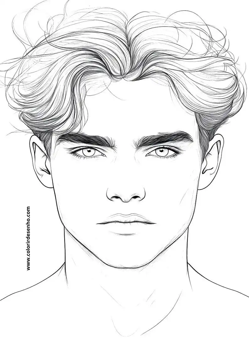 Man's Face Coloring Pages (258+ Free Printables) 197 Mans Face 22531