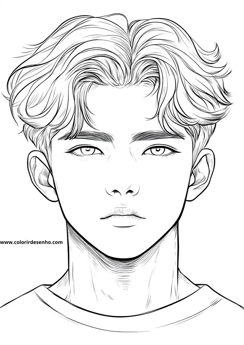 Man's Face Coloring Pages (258+ Free Printables) 214 Mans Face 22548