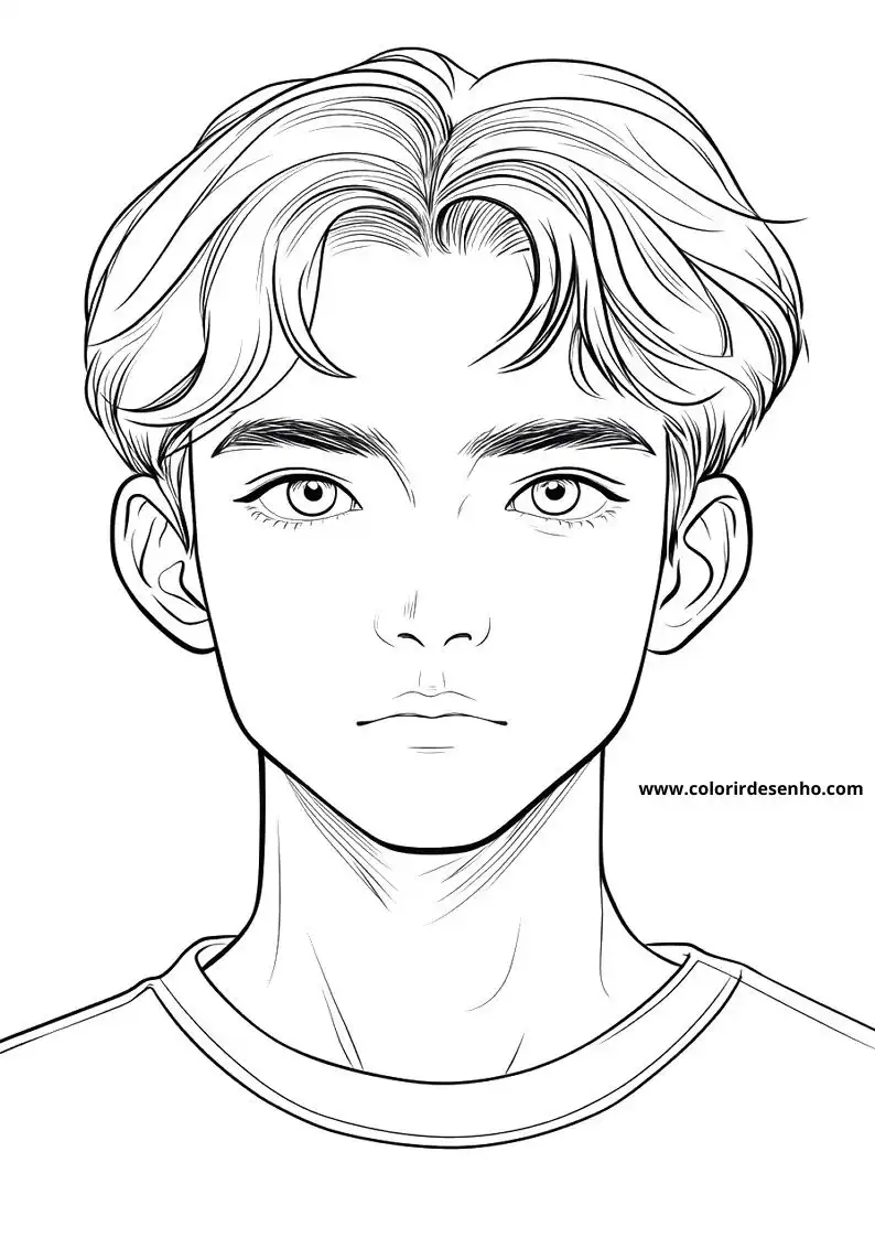 Man's Face Coloring Pages (258+ Free Printables) 224 Mans Face 22558