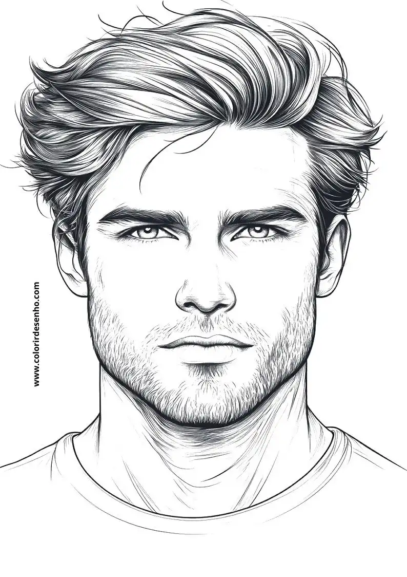 Man's Face Coloring Pages (258+ Free Printables) 231 Mans Face 22565