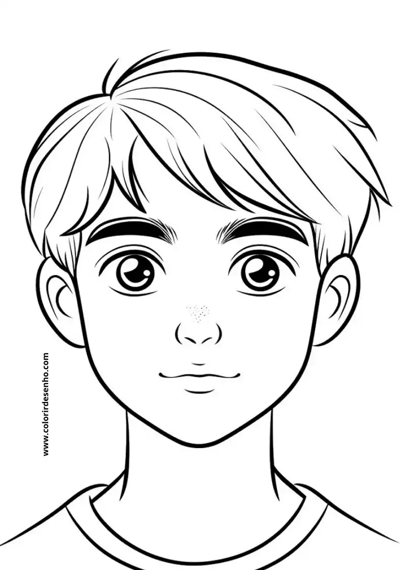 Man's Face Coloring Pages (258+ Free Printables) 89 Mans Face Drawing 22423