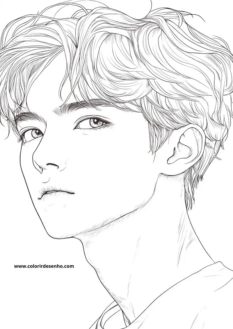 Man's Face Coloring Pages (258+ Free Printables) 94 Mans Face Drawing 22428