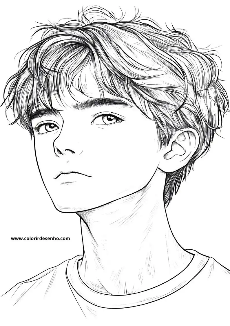 Man's Face Coloring Pages (258+ Free Printables) 95 Mans Face Drawing 22429