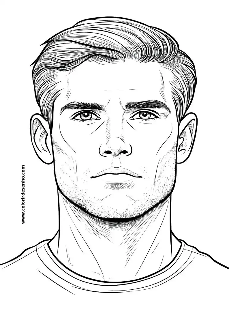 Man's Face Coloring Pages (258+ Free Printables) 96 Mans Face Drawing 22430