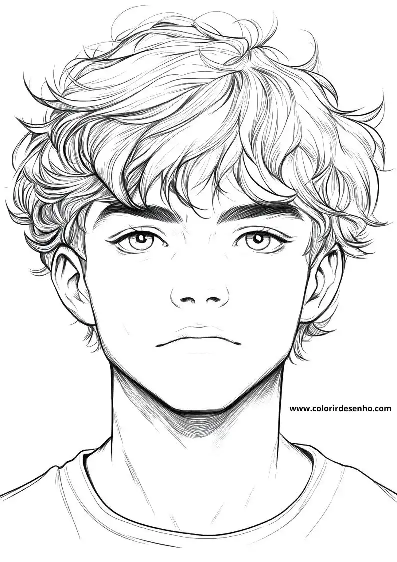 Man’s Face Free Printable Coloring Pages 10