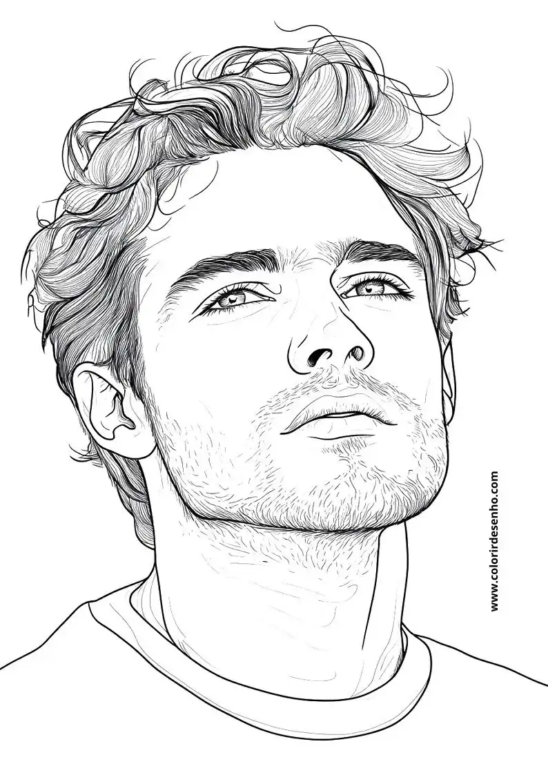 Man’s Face Picture Coloring Pages 12