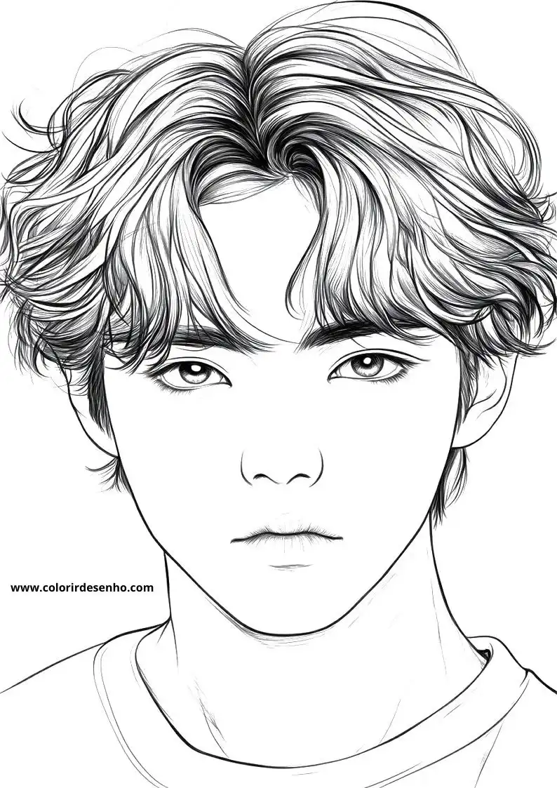 Man’s Face Picture Coloring Pages 4