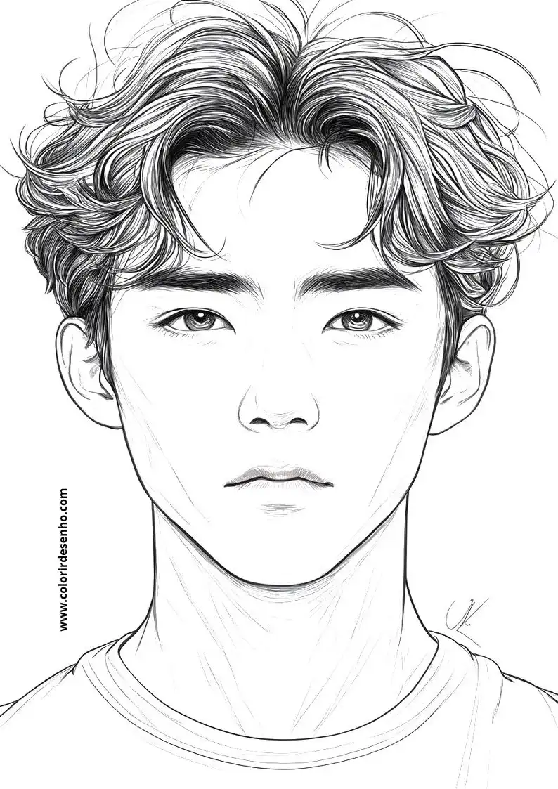Man's Face Coloring Pages (258+ Free Printables) 160 Mans Faces 22494