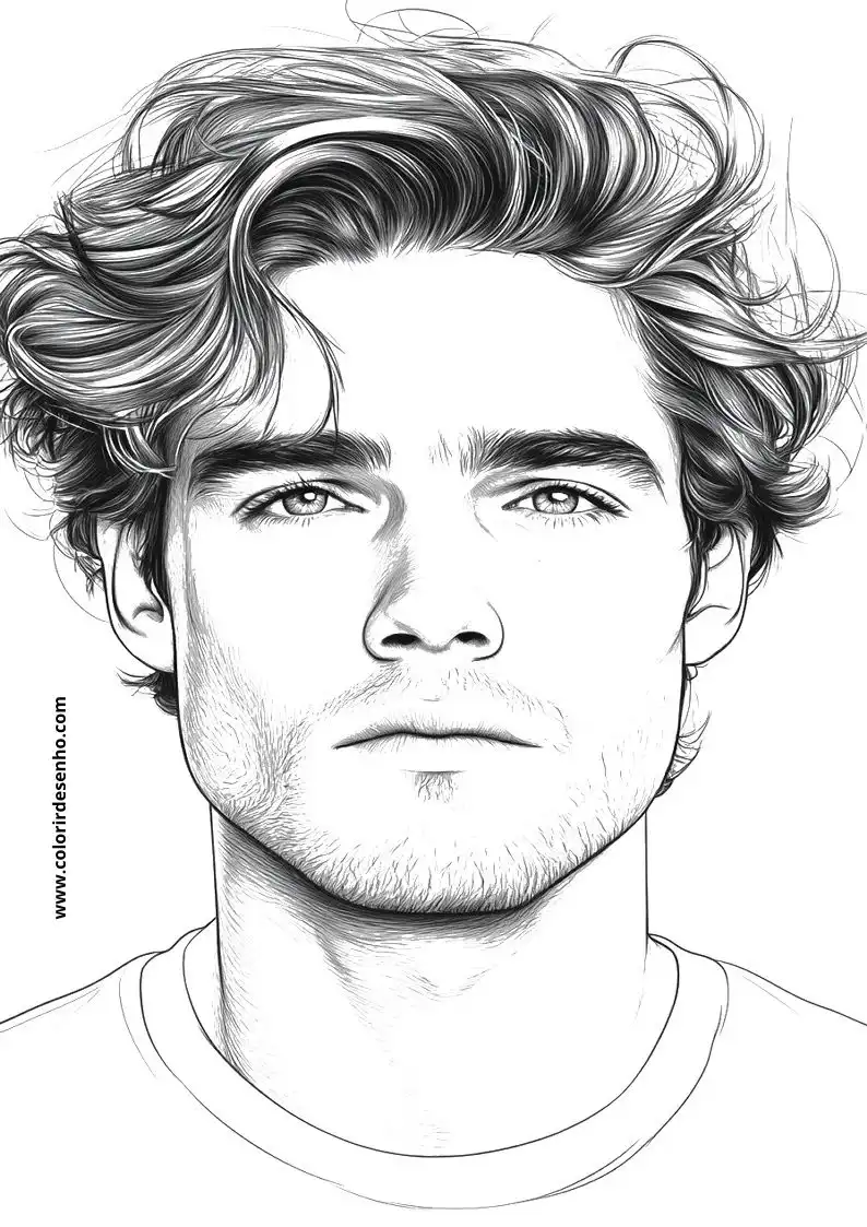 Man's Face Coloring Pages (258+ Free Printables) 166 Mans Faces 22500