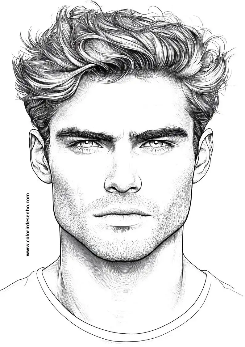 Man's Face Coloring Pages (258+ Free Printables) 169 Mans Faces 22503