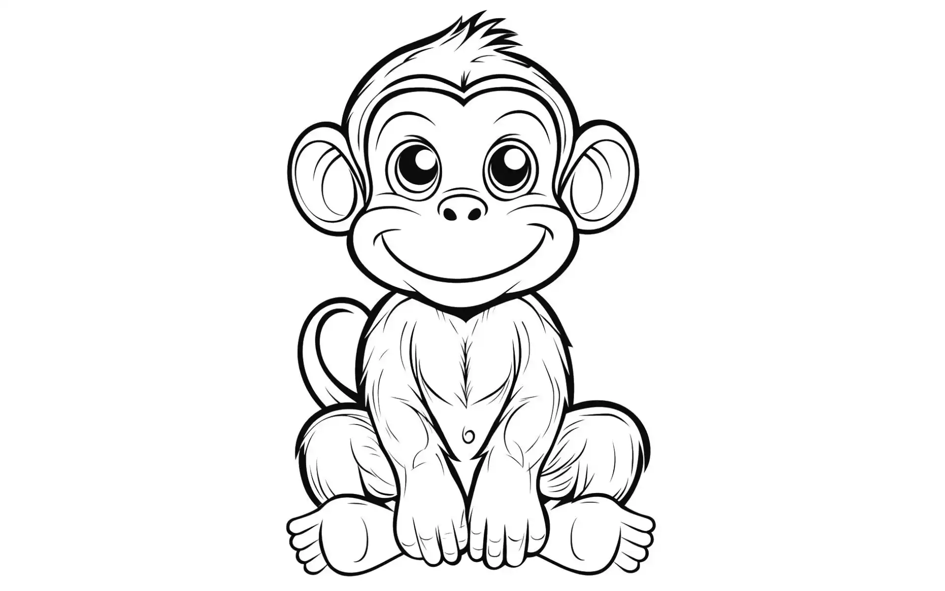Monkey Coloring Pages