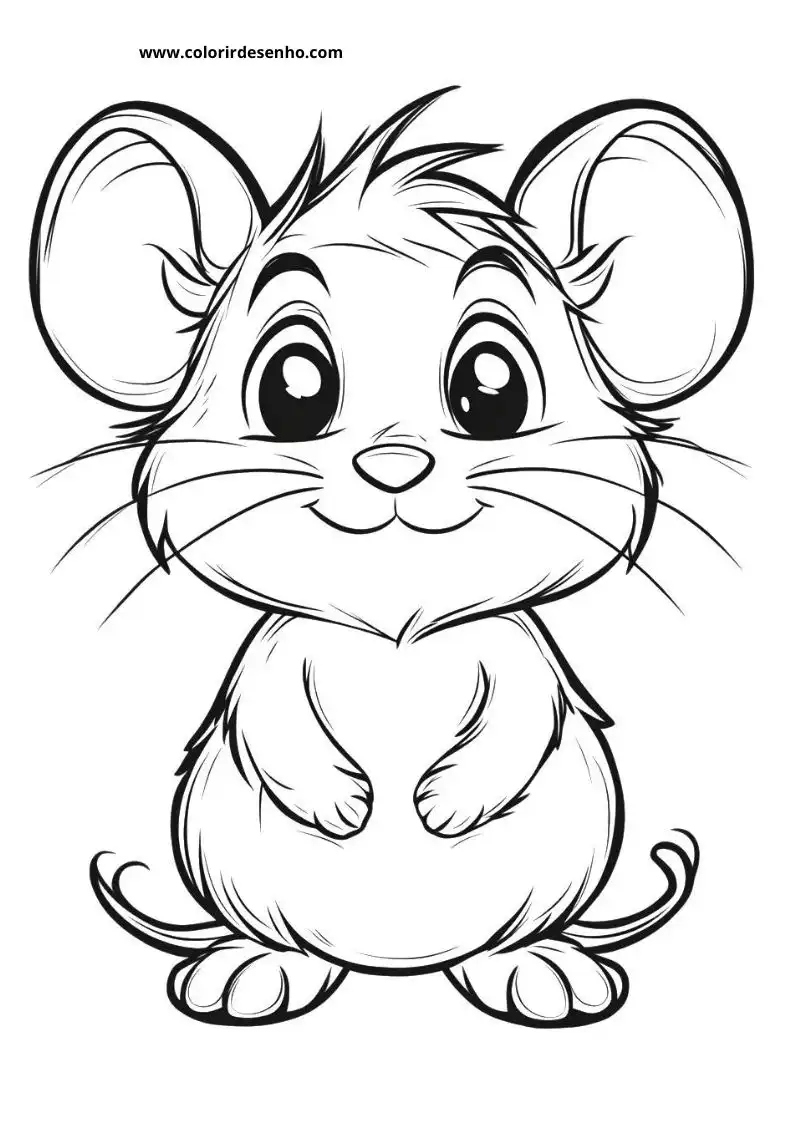 Mouse Coloring Pages 11