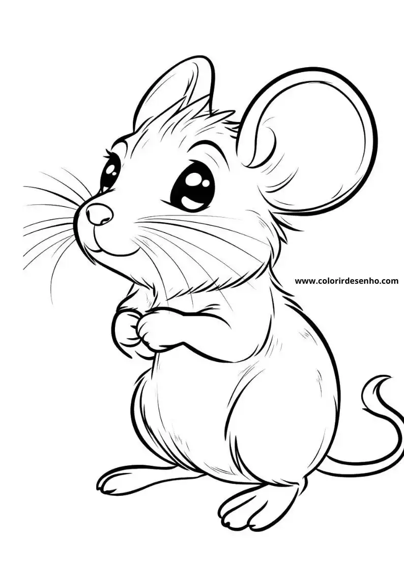 Mouse Coloring Pages 2