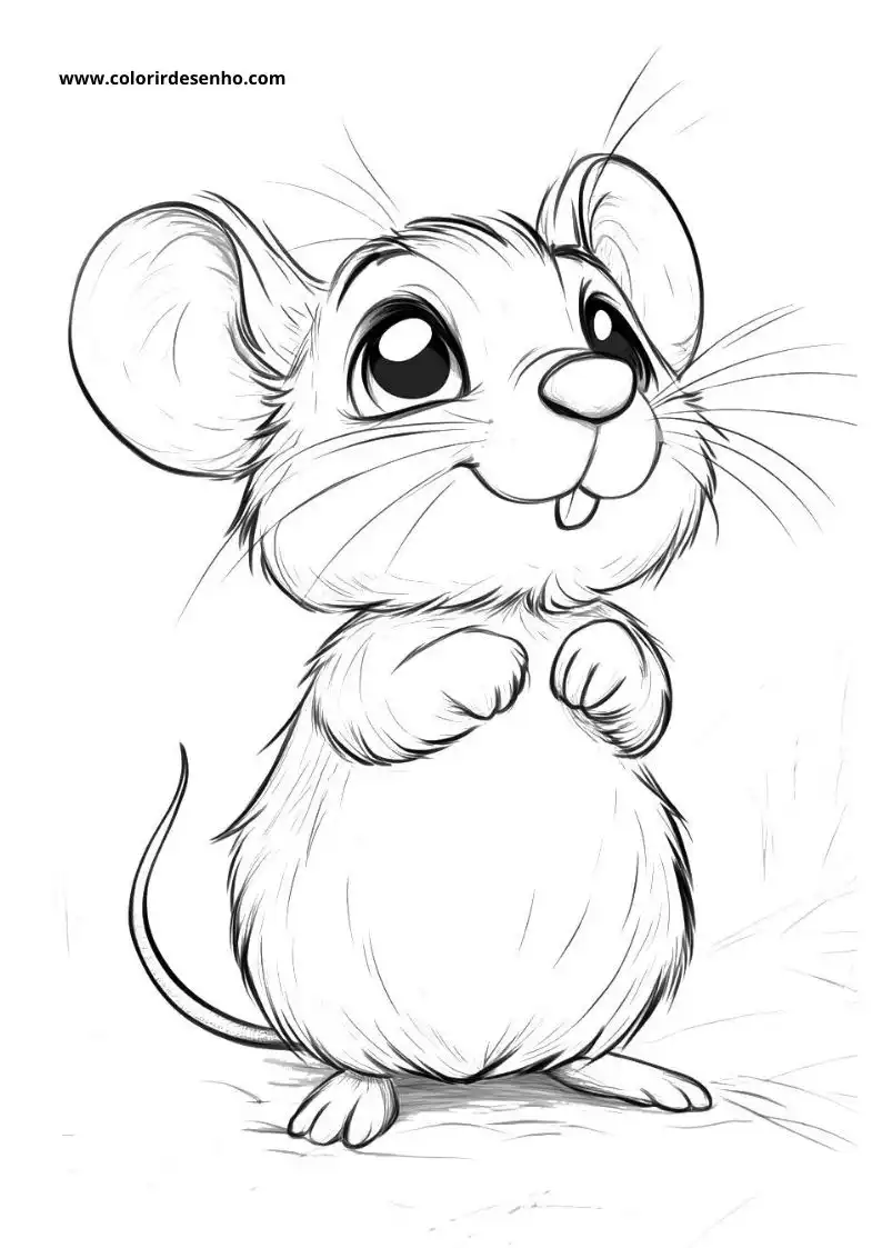 Mouse Coloring Pages 3