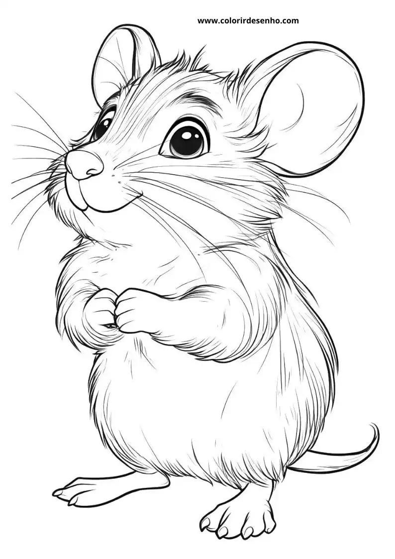 Mouse Coloring Pages 4
