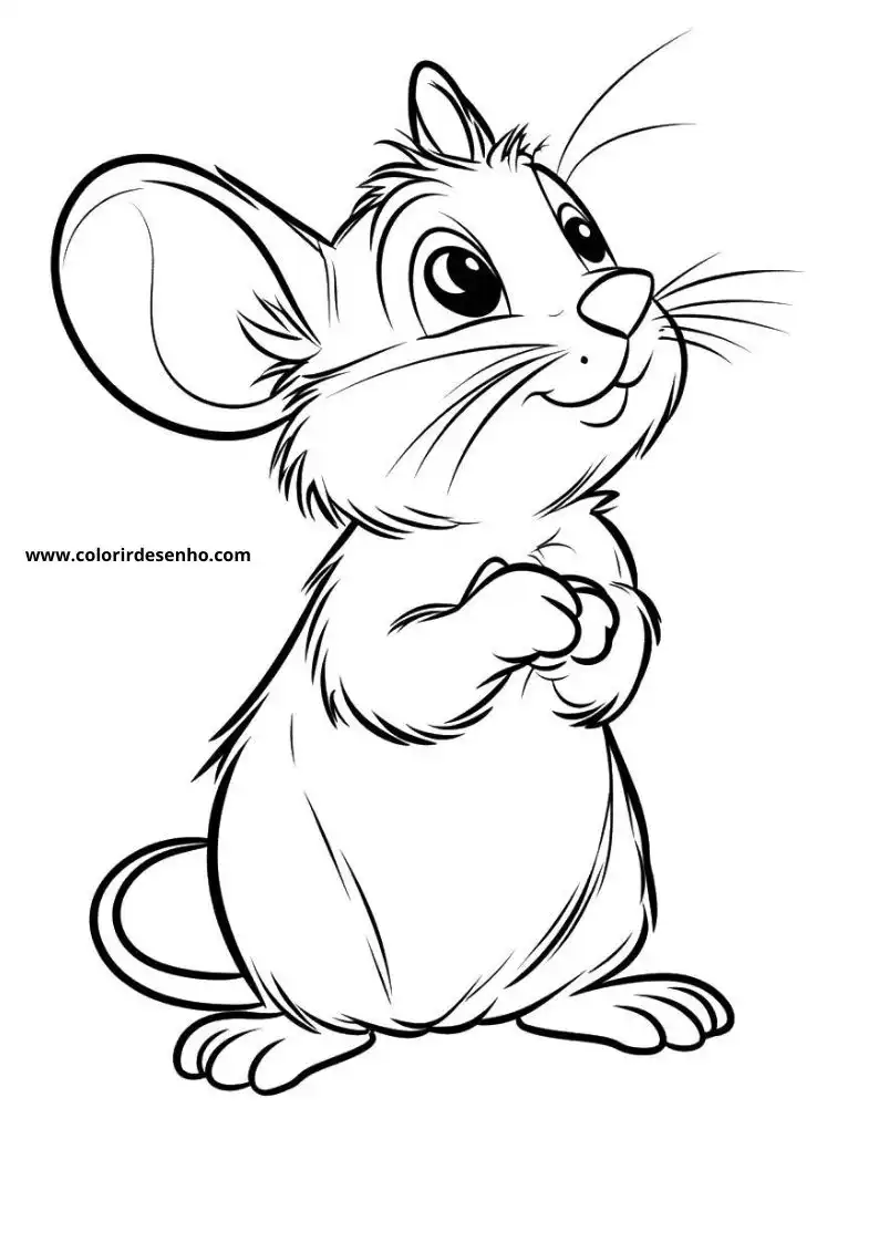 Mouse Coloring Pages 6