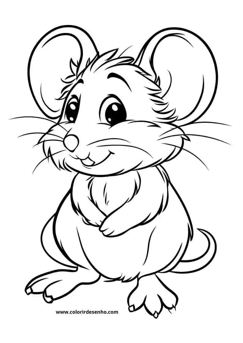Mouse Coloring Pages 8