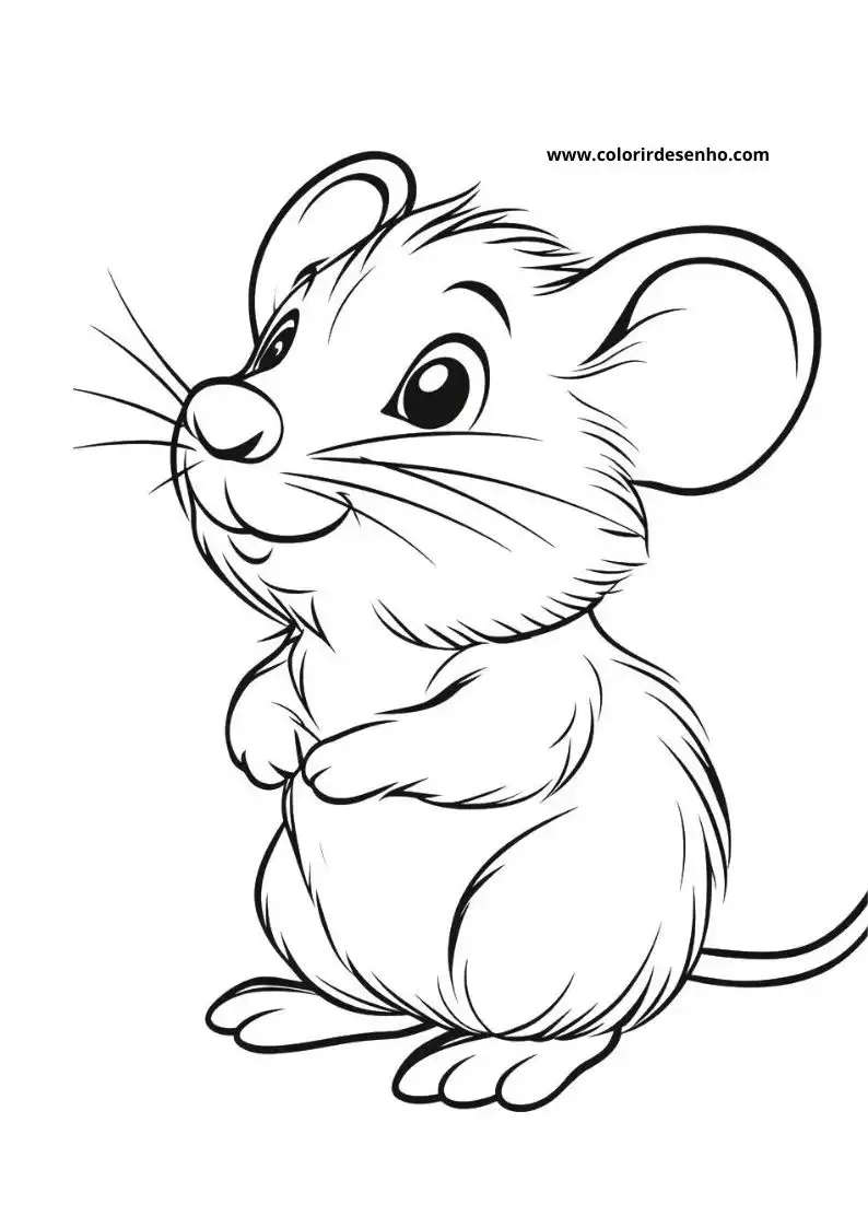 Mouse Coloring Pages 9
