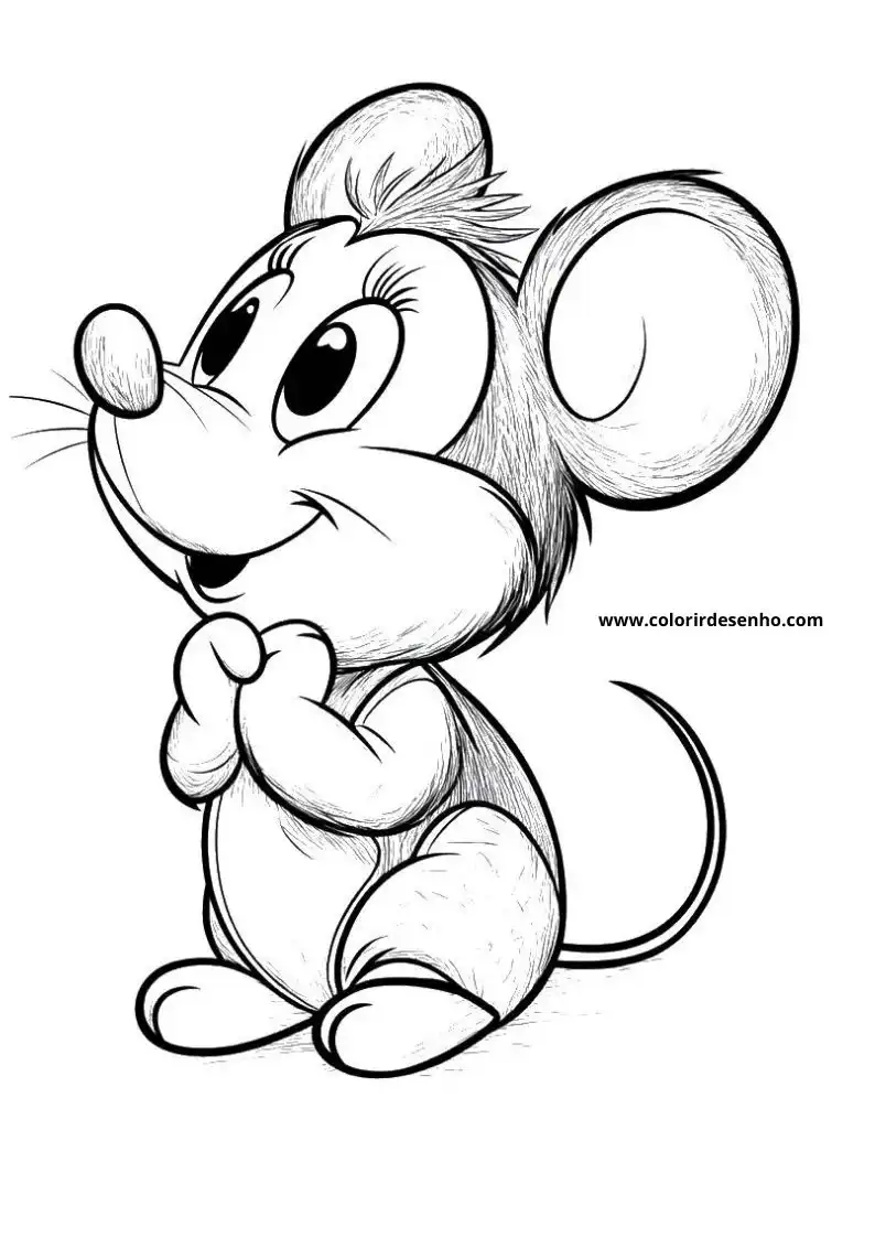Mouse Coloring Sheet 1