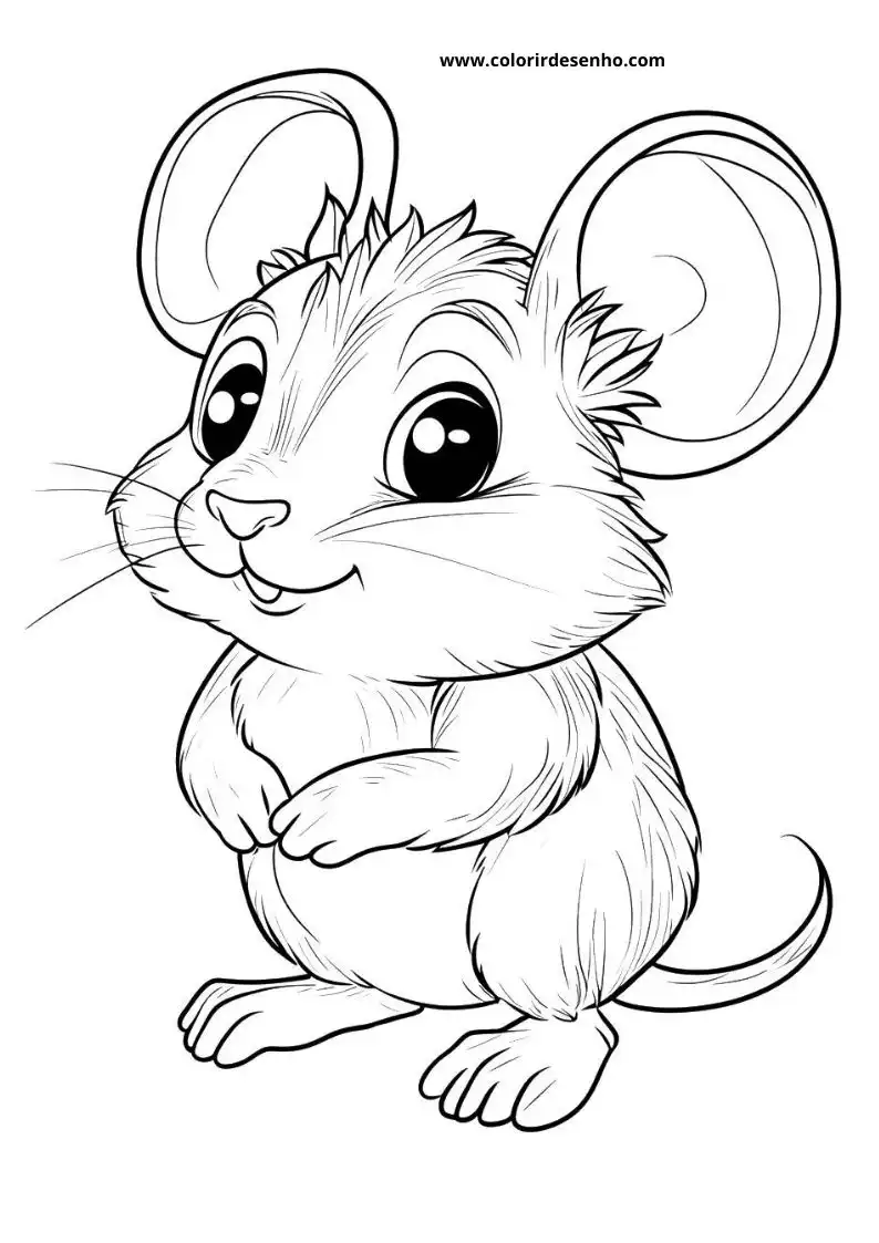 Mouse Coloring Sheet 2
