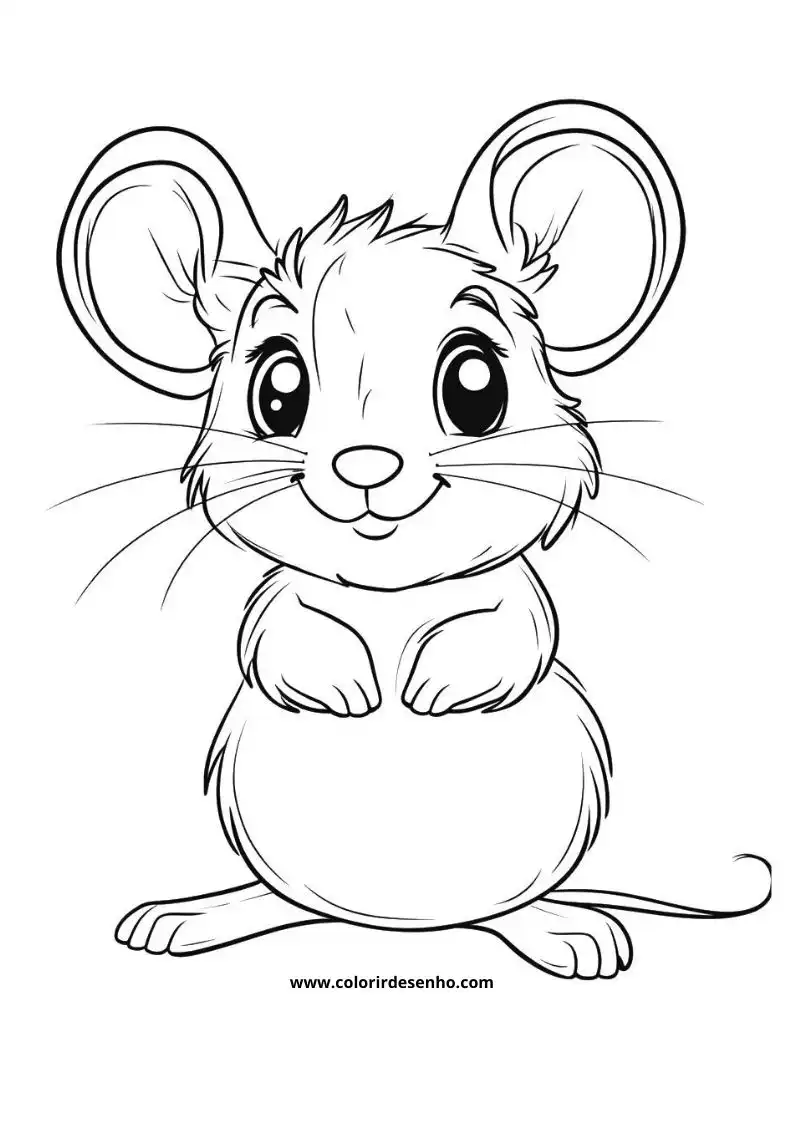 Mouse Drawing For Kids To Color 10