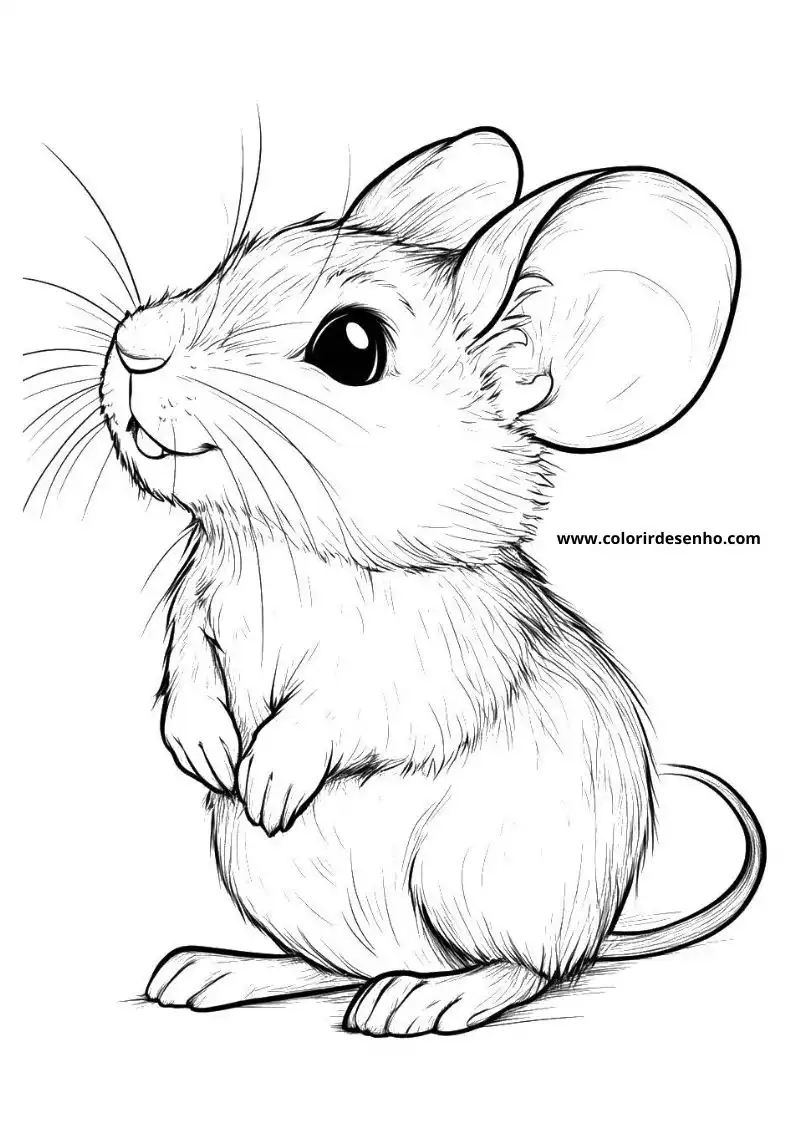 Mouse Drawing For Kids To Color 5