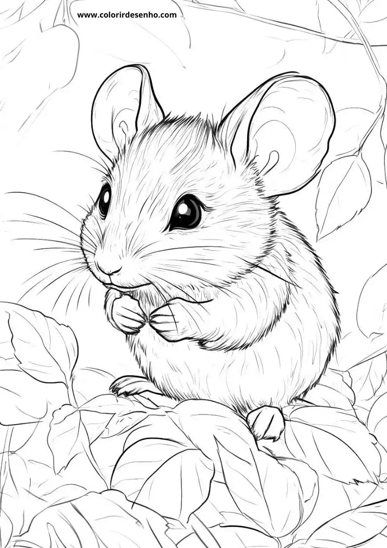 Mouse Drawing For Kids To Color 6