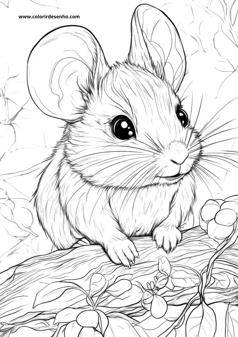 Mouse Drawing For Kids To Color 7