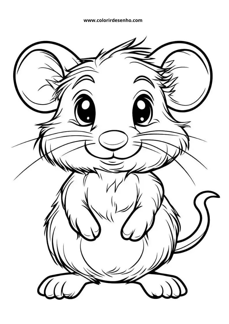 Mouse Free Printable Coloring Pages 4