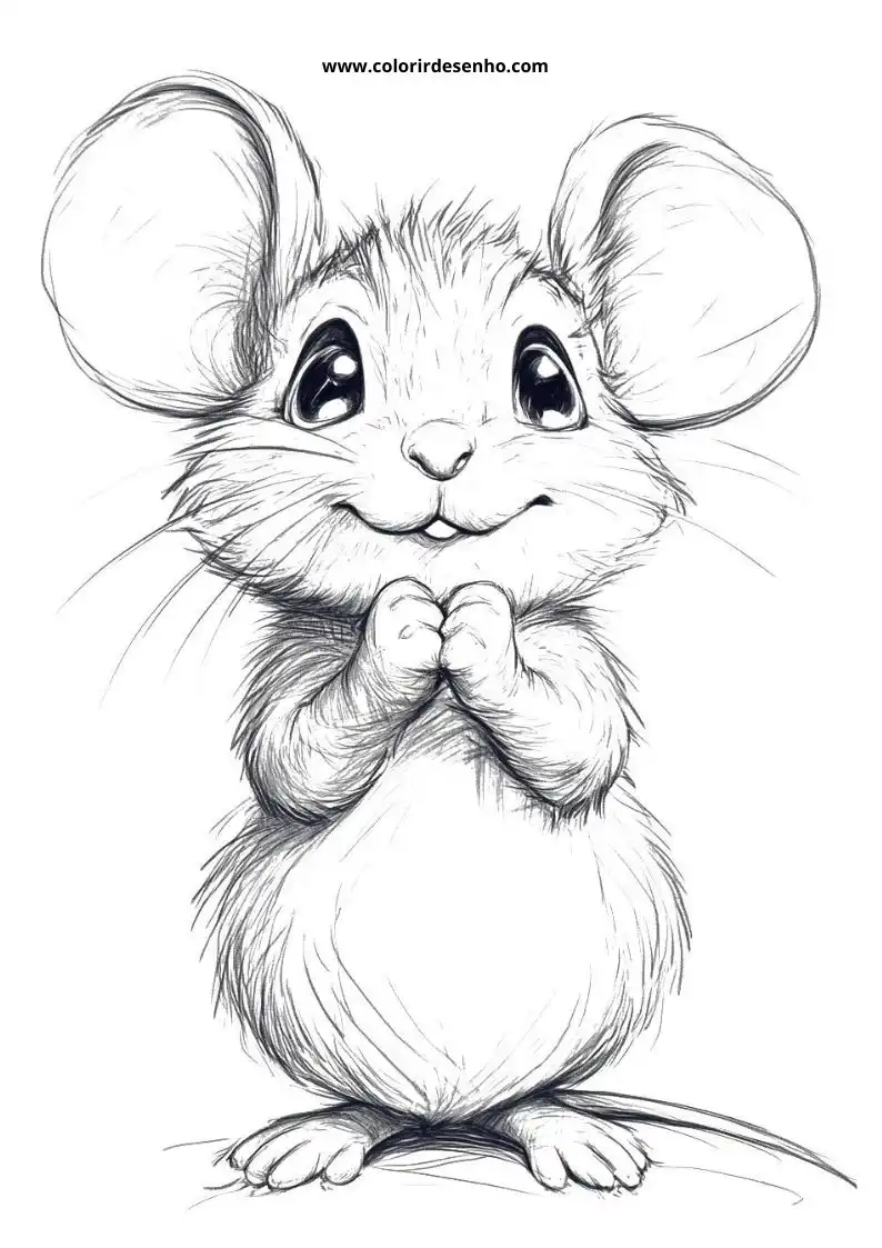 Mouse Picture Coloring Pages 8