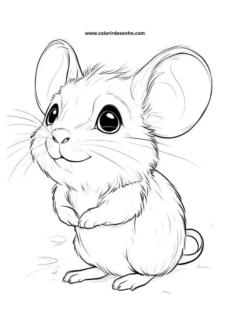 Mouse Picture Coloring Pages 9