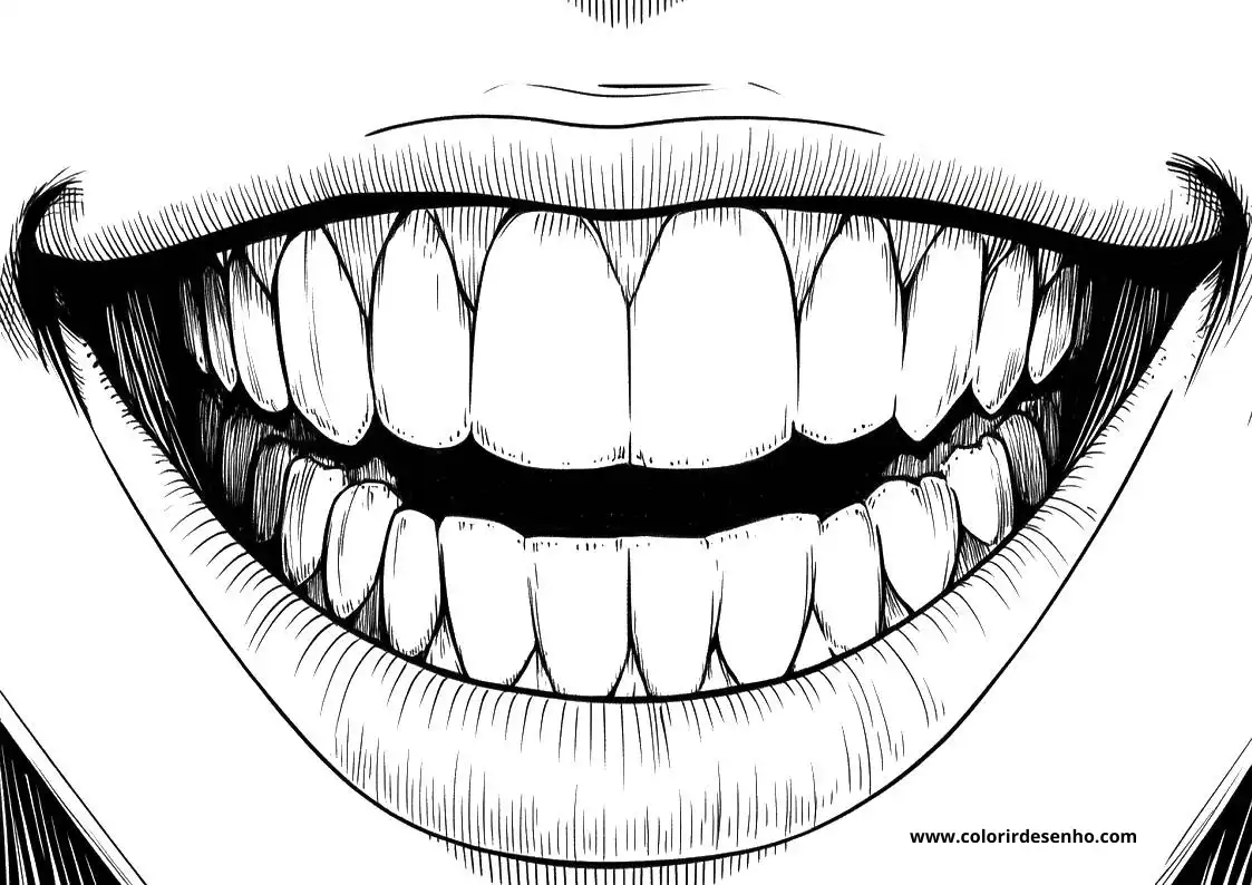 Mouth Coloring Pages 10