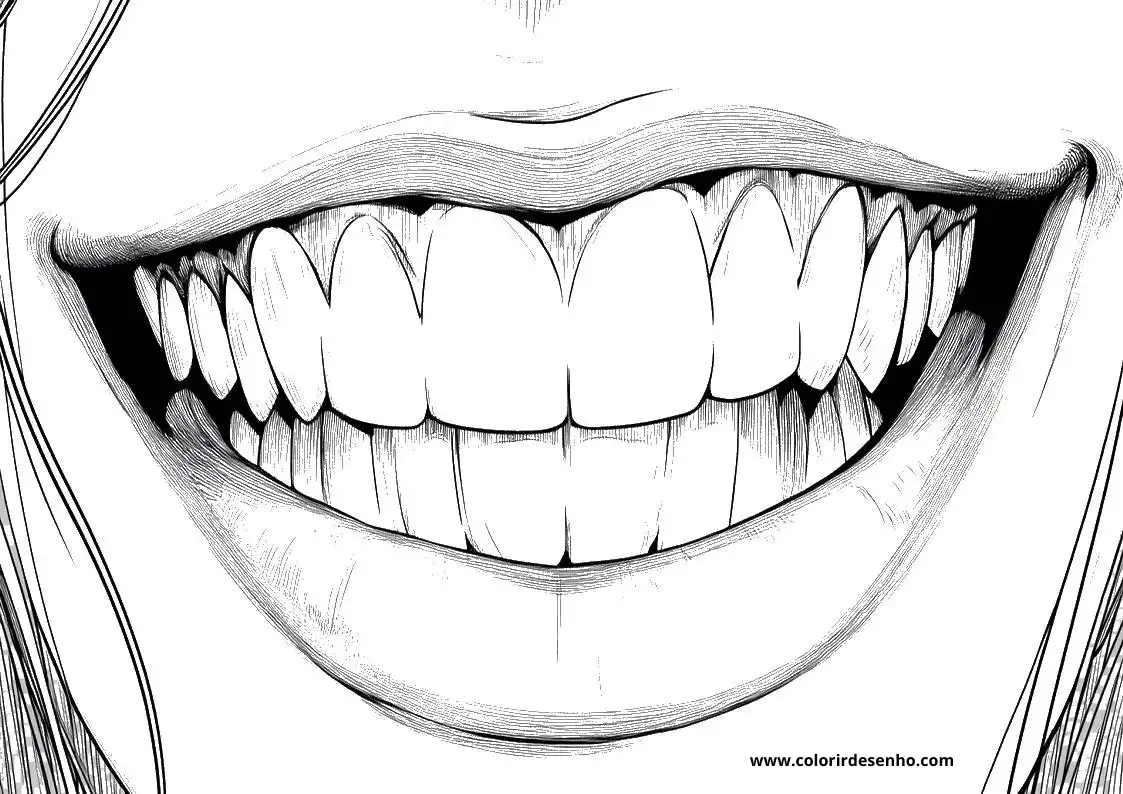 Mouth Coloring Pages 11