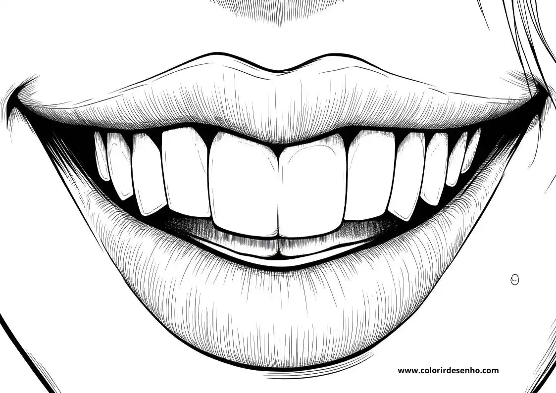 Mouth Coloring Pages 12