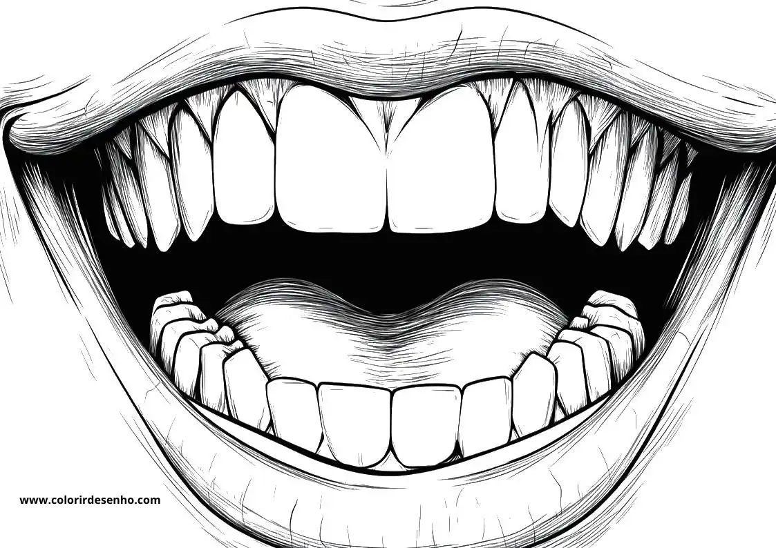 Mouth Coloring Pages 14