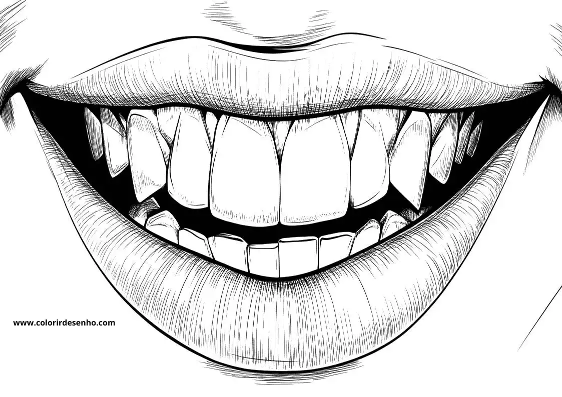 Mouth Coloring Pages 15