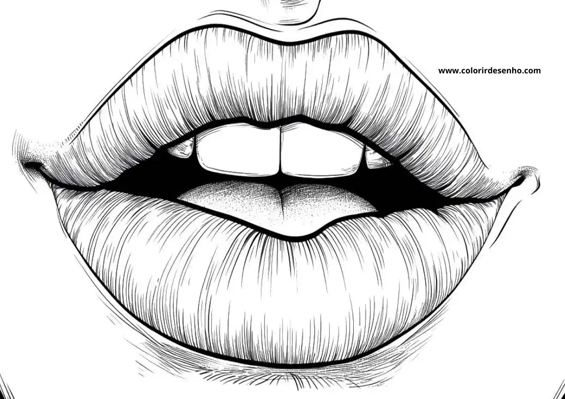Mouth Coloring Pages 2