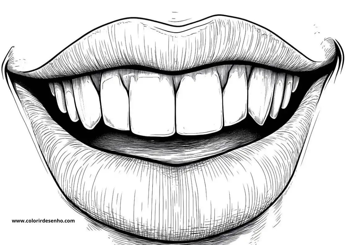 Mouth Coloring Pages 3