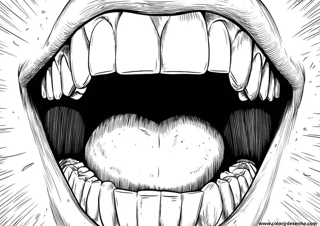 Mouth Coloring Pages 4