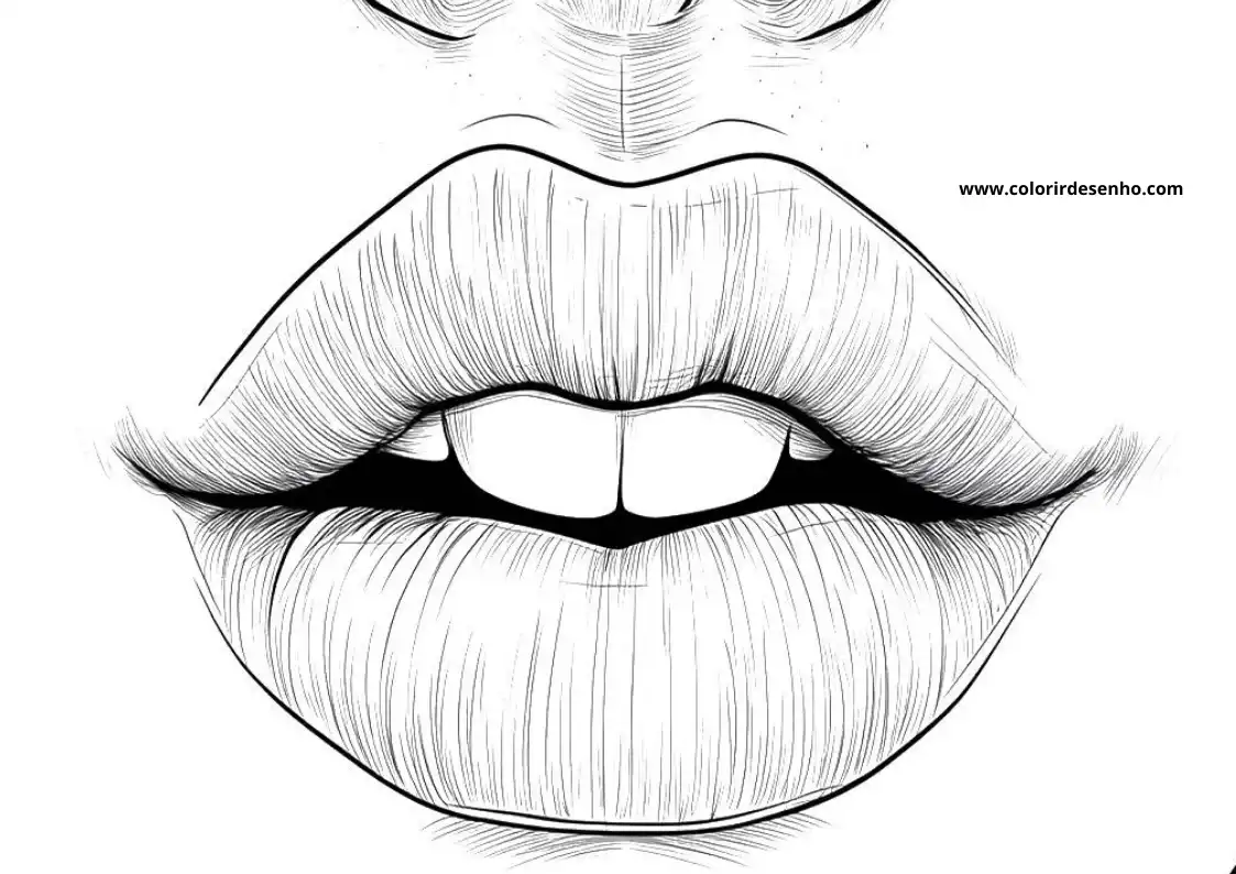 Mouth Coloring Pages 8