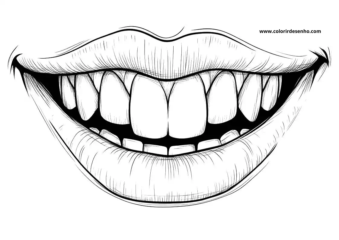 Mouth Coloring Pages For All Ages 2