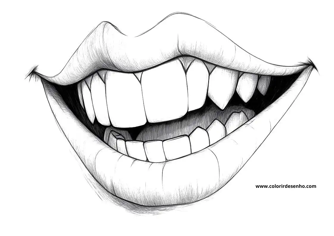 Mouth Coloring Pages For All Ages 4